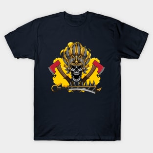 Skull Axe Warrior T-Shirt